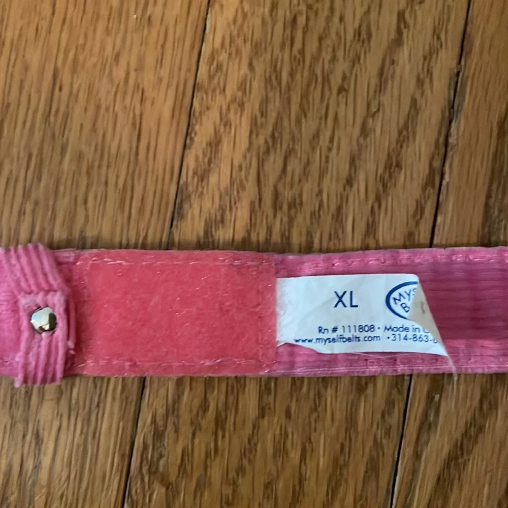 Myself Belts - Pink Corduroy Girls Belt